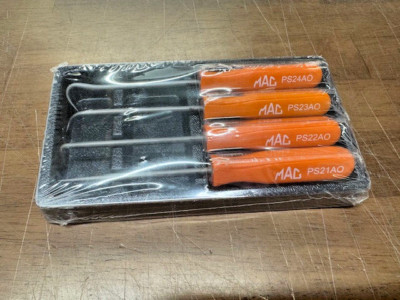 MAC Tools 4 Piece Mini Pick Set ORANGE *NEW PS4SA