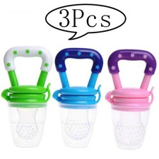 Baby Feeder Pacifier Food Feeding Fruit Fresh Silicone Teether Soother Nibbler