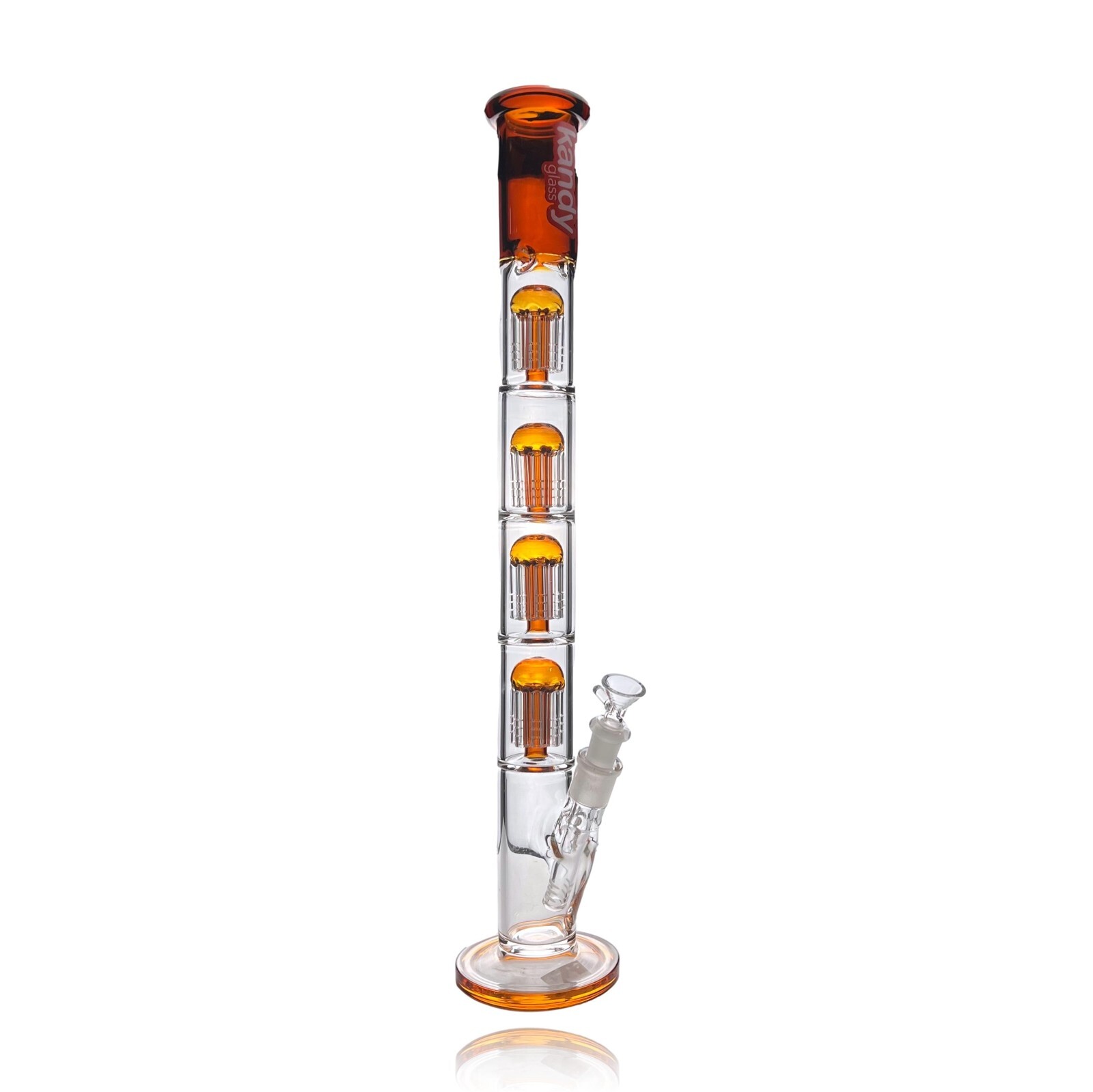 Kandy Glass Water Pipe 22" Straight Tube Heavy Glass Water Pipe Hookah