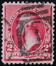 U.S. Used Stamp Scott #219D 2c Washington. XF. CDS "1" Duplex Cancel. A Gem!