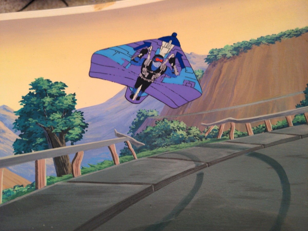 アニメ セル画 フードを被った人物　GI.JOE GI JOE animation cel background Production art 1980's G.I. JOE