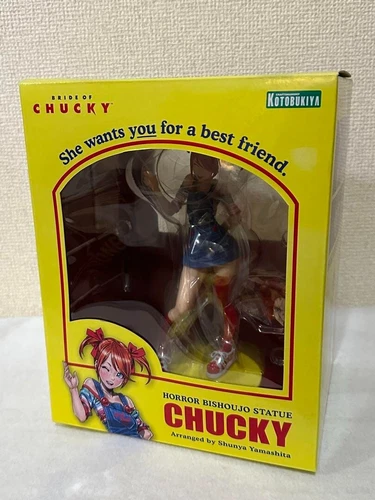 Kotobukiya HORROR BISHOUJO Bride of Chucky 1/7 PVC Figure Chucky Authentic