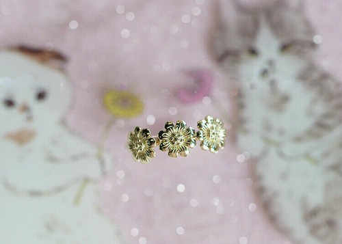 18K Gold Charm Jewelry Women Sunflower Ring Charm Vintage Daisy Rings Size 6-10 - Picture 8 of 12