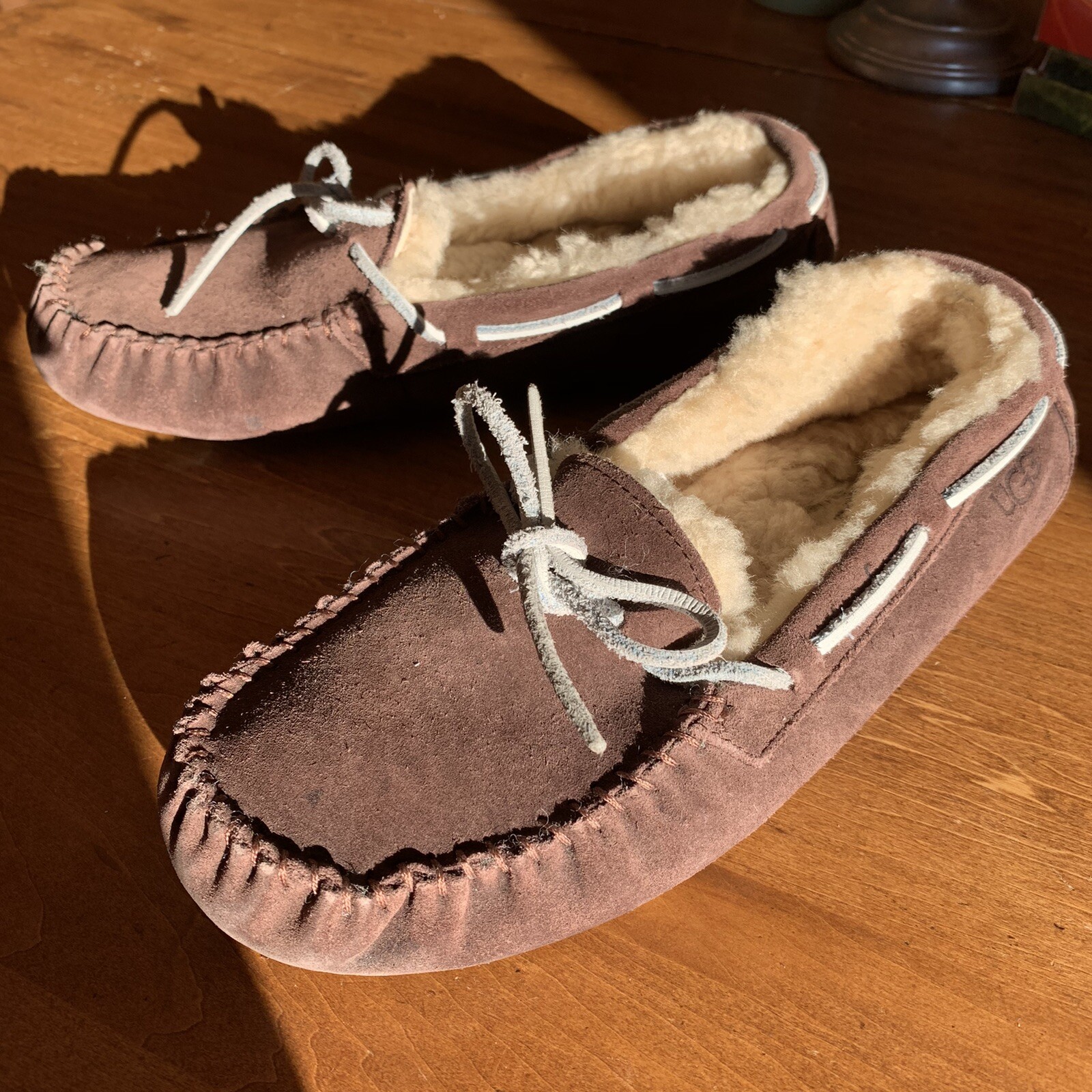 APL Mocassino foderato in pecora UGG colore marrone cocco taglia 8