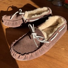 UGG Sheep Lined Moccosin In Coco Brown Size 8