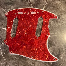 Celluloid Tortoise pickguard for '64-'76 USA Fender Mustang Wide Bevel Accurate!