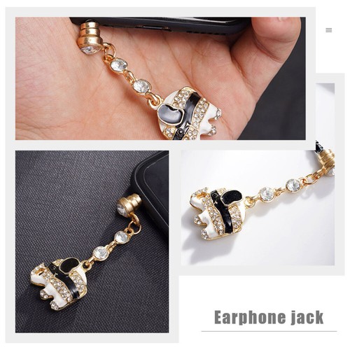 3 Pcs Dust Plug Plastic Mobile Dustproof Plugs Earphone Jack Charm - Zdjęcie 10 z 12