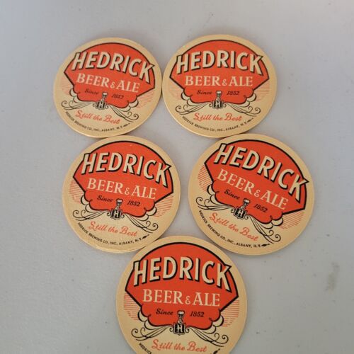 5 Hedrick's Beer coasters Albany NY Nice