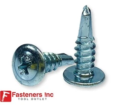 Klath Self Drilling Tek Screws Phillips Modified Truss Head Zinc Plated Steel