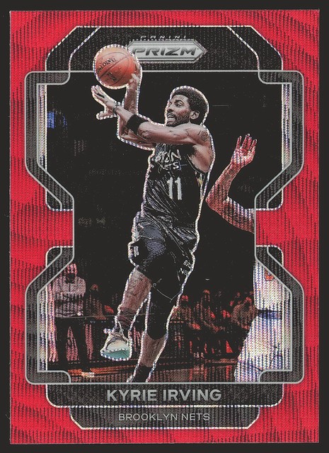 2021-22 Panini Prizm #99 Kyrie Irving Ruby Wave