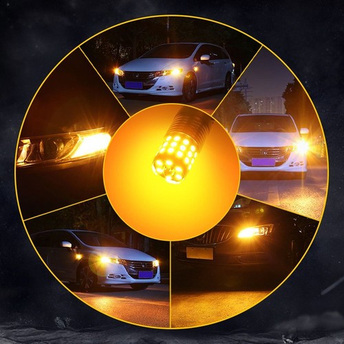 2pcs AUXITO 7440 LED Turn Signal Light Bulbs Amber Canbus for Honda Toyota Acura - Imagen 9 de 12