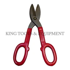 New KING 10" Straight Cut Pattern Tin Snips, Sheet Metal Cutter Scissors, Steel