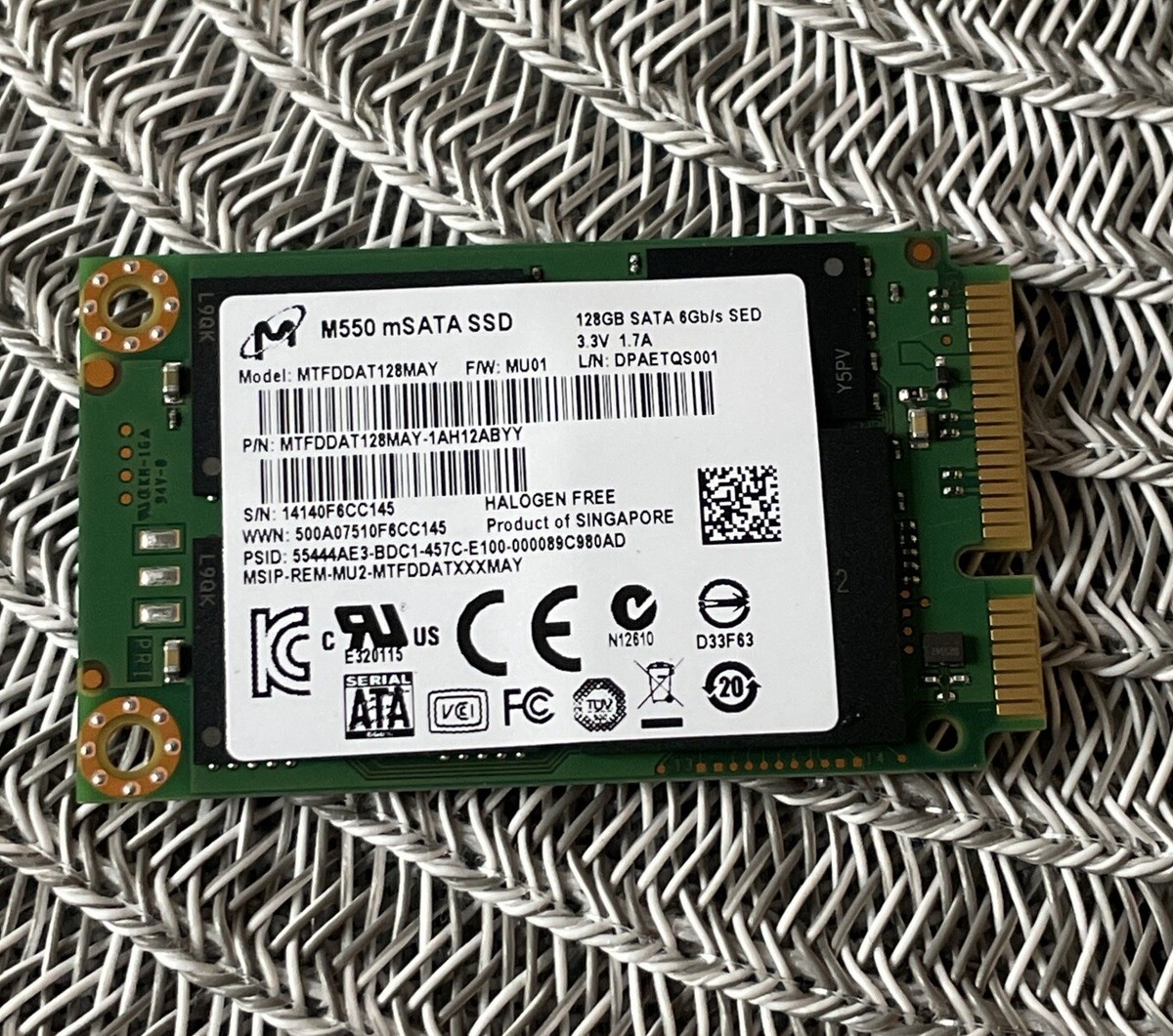 Micron M500it Micron Msata 128gb Micron M500IT 256GB MSATA 6Gb/s