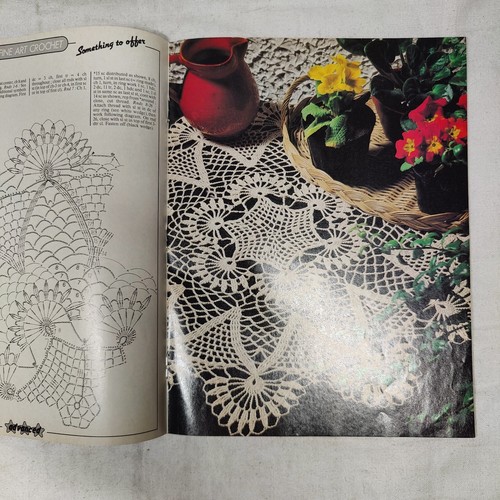 February 1988 Magic Crochet Magazine 52 - Doily Centerpiece Crochet Patterns - Picture 10 of 24