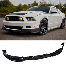 Gloss Black Front Bumper Lip Spoiler For 2013-2014 Ford Mustang V8 V6 Rtr Style