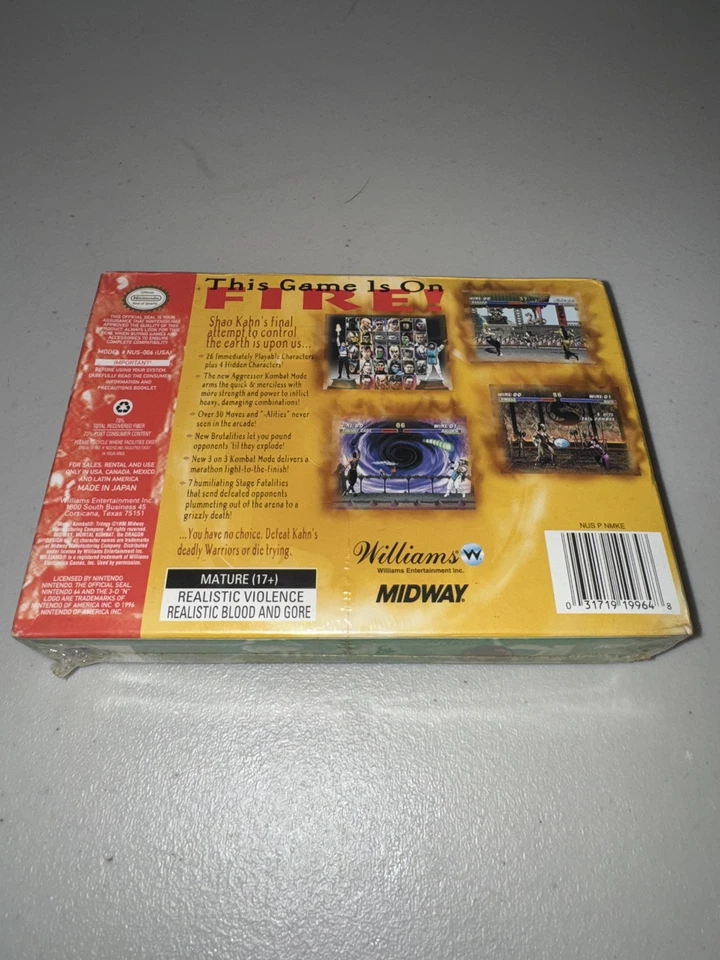 New Sealed Mortal Kombat Trilogy Nintendo 64 - Read Description. - Image 3 of 4