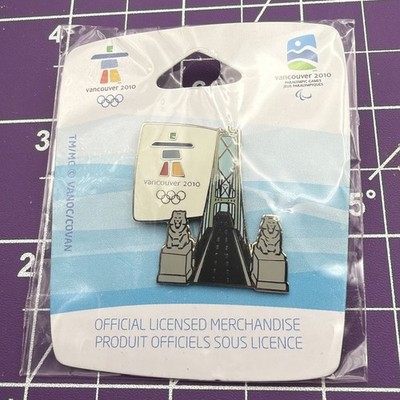 New! Official 2010 Vancouver Olympics Lions Gate Bridge Enamel Pin Souvenir