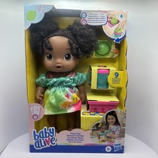 Hasbro Baby Alive 12In Fruity Sips African American Doll With Juicer