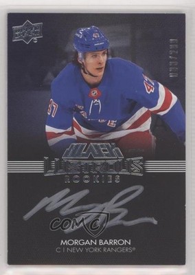 2021 SPx UD Black Lustrous Rookie Signatures 33/299 Morgan Barron Auto RC 00rh