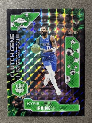2025-26 Topps Chrome - Clutch Gene Kyrie Irving #CG-6 Green Refractor /99