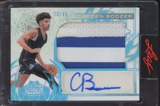 2025 Leaf Trinity Platinum Blue Cayden Boozer 20/45 Patch Auto RC Rookie