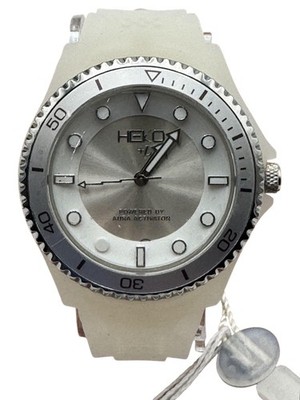 HEKO +Life Watch Clear Silicone Strap Silver Bezel HG1000WH Aura