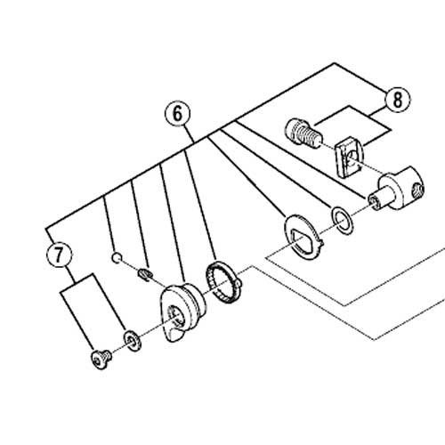 Shimano BR-6800 cable fixing bolt and plate
