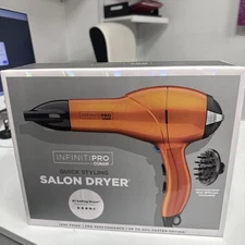 INFINITIPRO BY CONAIR Hair Dryer with Diffuser | AC Motor Pro Hair Dryer with Ce