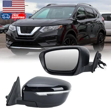 Left Driver Side Mirror Compatible with Nissan Rogue 2014-2021 with Heated Ma...