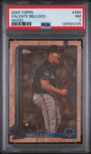 2025 Topps Series 2 Valente Bellozo #458 Wood 25/25 (RC)