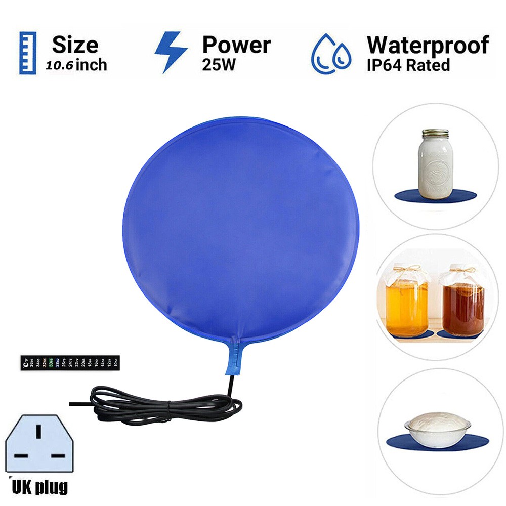 25W Gärungsheizmatte Wärmekissen Hausbrauen Bier Weinherstellung Werkzeug Heizung