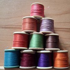 Bundle Of 10 Vintage Sewing Threads Sylko Brand