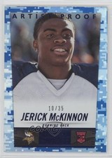 2014 Panini Hot Rookies Rookie Artist Proof 10/35 Jerick McKinnon #384 a8x