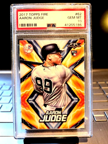 2017 Topps Fire Aaron Judge Rookie #62 Gem Mt. 10 The King of Swing "Captain MVP