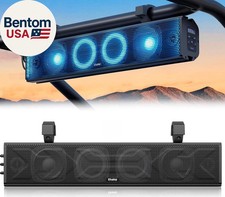 25 Inch UTV Sound Bar, ATV Soundbar Bluetooth with RGB Lighting, IP66 Waterproof