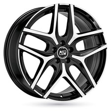 1x MSW (OZ) MSW 40 gloss black full polished 7.0Jx17 5x112 ET50