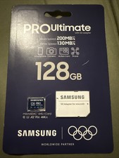 Brand New Sealed - Samsung - Pro Ultimate and 128GB microSDXC Memory Card