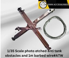 Anti Tank Obstacles and barbed wire 1 /35 Scale Military Model Accessories #ATW