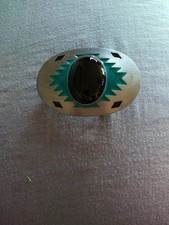 1993 Belt Buckle Arroyo Grande Native Indian design Vintage AG S-1