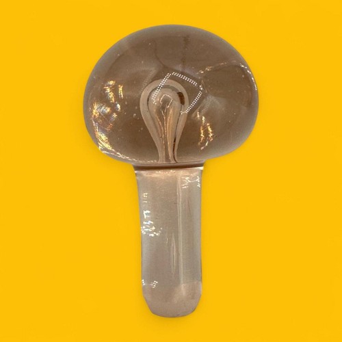 Decantador y tapón de vidrio ámbar canadiense artesanal - vidrio artístico único - Imagen 8 de 9