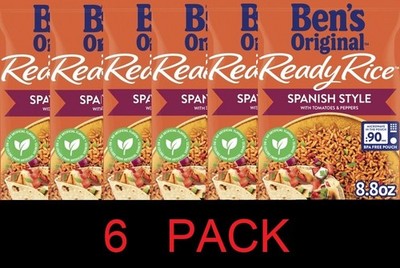 Ben's Original Ready Rice Spanish Style Tomatoes & Peppers 8.8 oz Pouch - 6 PACK