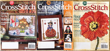 Just Cross Stitch Magazine Set Holidays Christmas, Halloween, Summer, Lot of 3