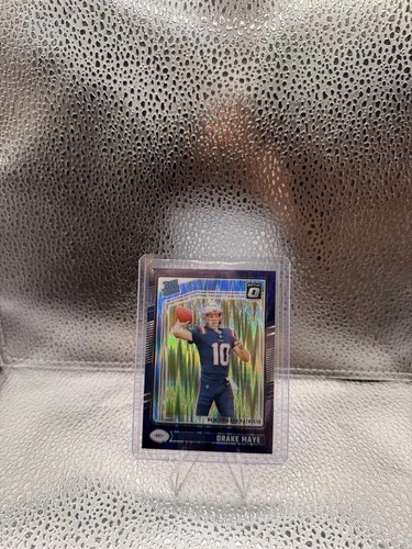 2024 Panini Donruss Optic - Rated Rookie Drake Maye #229 Purple Shock Prizm (RC)