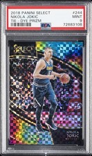 2018 PANINI SELECT TIE-DYE PRIZM #244 NIKOLA JOKIC 4/25 PSA 9