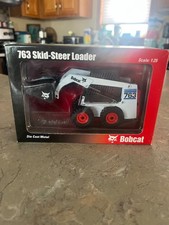 Bobcat 763 Blue Skid-Steer Loader - Wan Ho modellino pressofuso scala 1:25 #6901367