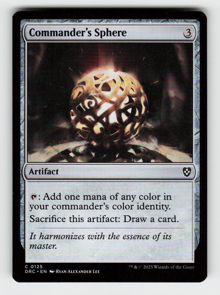 Commander's Sphere 125 Common Commander: Aetherdrift Magic: The Gathering NM