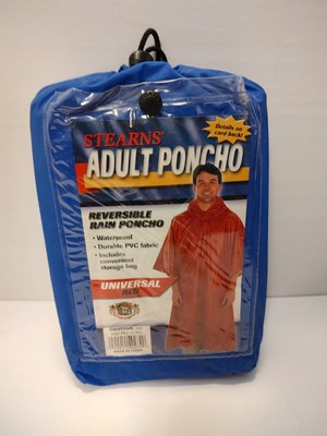Stearns Adult Poncho Universal Royal Red
