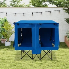 Foldable Picnic Beach Camping Chair With Canopy Shade Outdoor Folding Chair