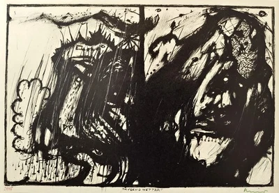 Arnulf Rainer "Tausend Wetter (Wahnhall XX) (1967)" - Bild 1 von 2