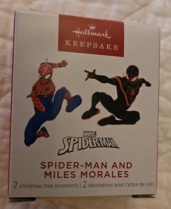 2024 Hallmark Keepsake  Spiderman & Miles Morales Miniature Ornament